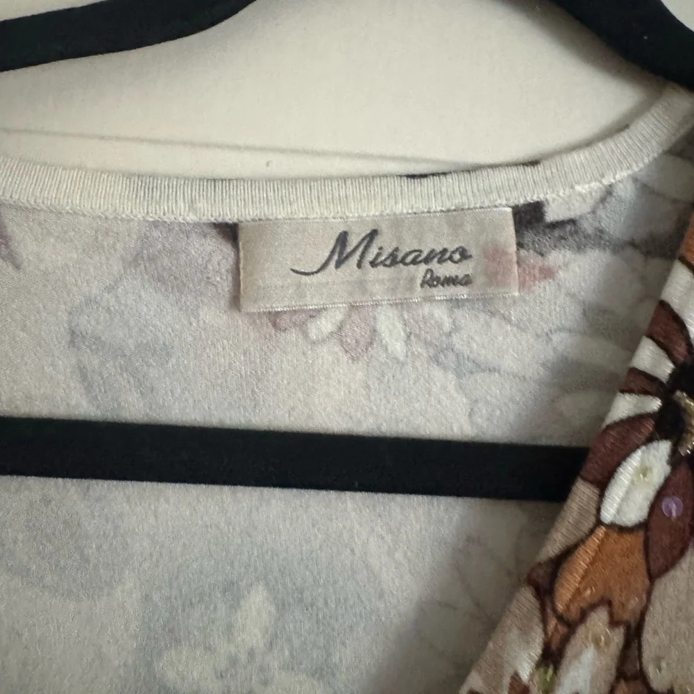 Two piece Multicolor Floral Women's Top and cardigan 50% wool